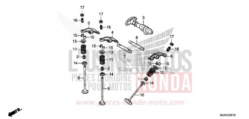 CAMSHAFT/VALVE (REAR) VT750C2SE de 2014